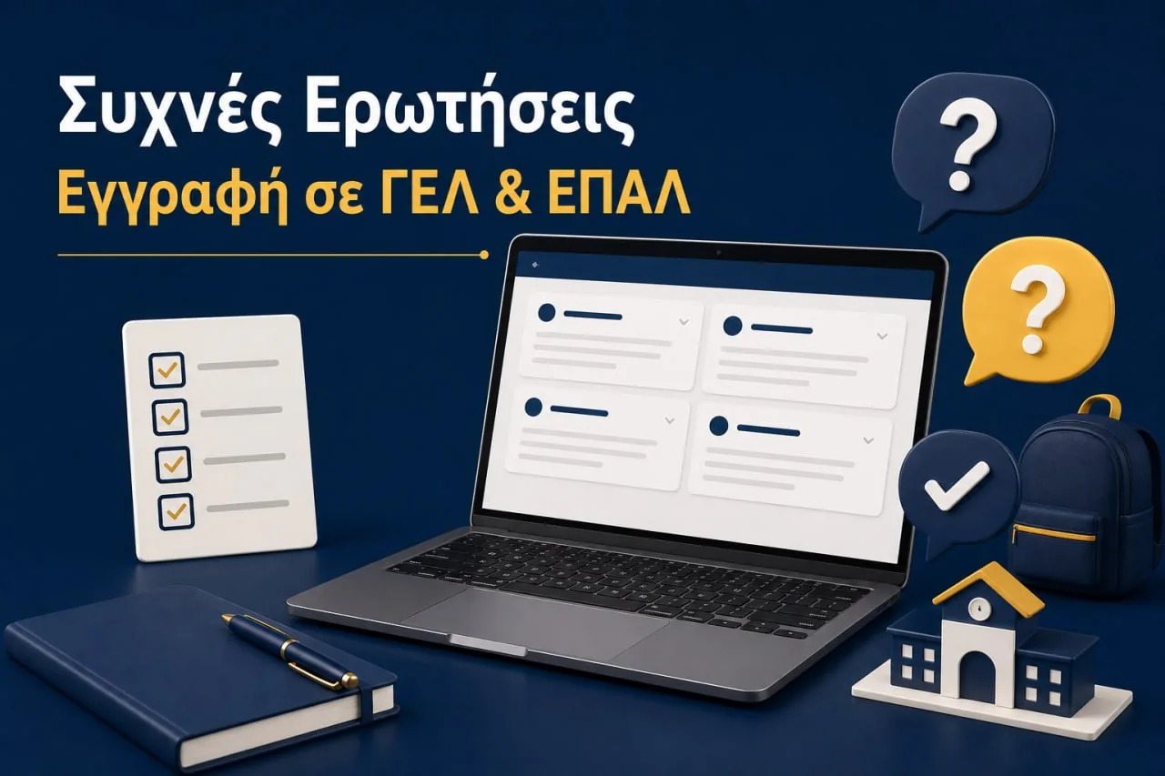 Συχνές ερωτήσεις για εγγραφή σε ΓΕΛ και ΕΠΑΛ