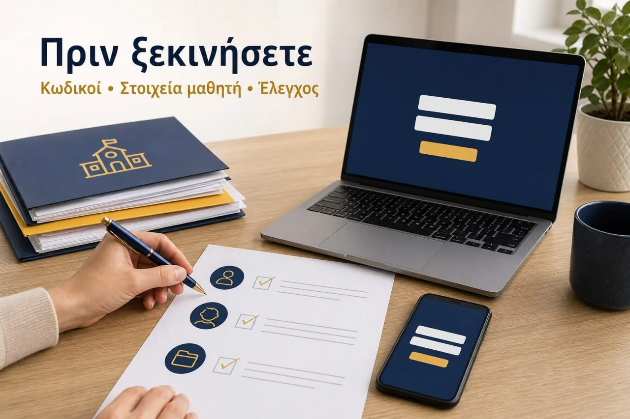 Τι χρειάζεστε πριν ξεκινήσετε την ηλεκτρονική εγγραφή σε ΓΕΛ ή ΕΠΑΛ